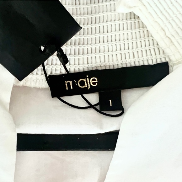 NWT Brand New MAJE white shirt size 1 - Picture 4 of 5